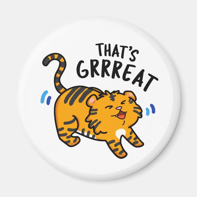 Imã É o Grreat Funny Tiger Grol Pun (Frente)