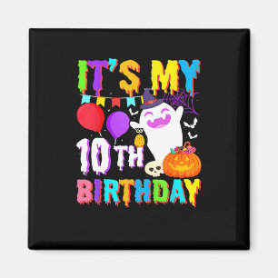 Imã É o meu 10º Aniversário Oferece ao Fantasma Pumpki