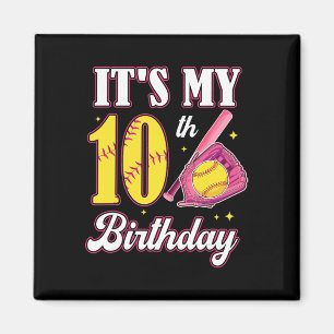 Imã É o meu 10º aniversário Softll Girl 10 anos Parte