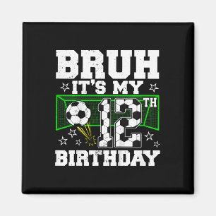 Imã É o Meu 12º Aniversário Menino Futebol 12 Anos de