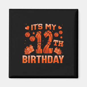 Imã É o meu 12 Birthday Bysketbyll Boys Garotas 12 Ano