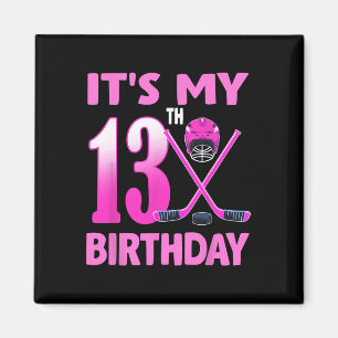 Imã É o Meu 13º Aniversário Menina Hóquei no Gelo 13 A