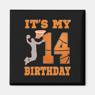 Imã É o meu 14 Birthday Bysketbyll Dunk Boy 14 anos