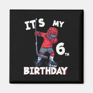Imã É o meu 6º aniversário 6 anos de idade de hóquei n