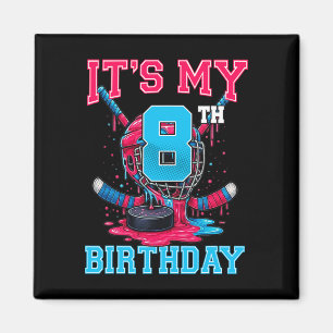 Imã É o meu 8º aniversário de hóquei de 8 anos de sorv