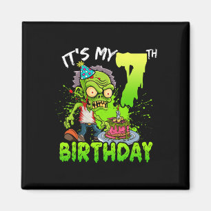 Imã É o meu aniversário de 7, Zombie de 7 anos