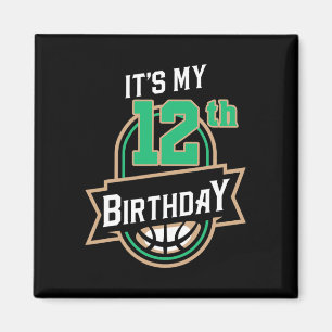 Imã É o meu Bysketbyll de Aniversário de 12 anos,