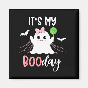 Imã É o Meu Dia do Boo Fofo de Halloween de Aniversári