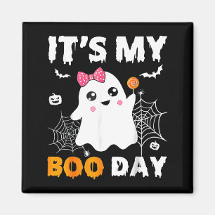 Imã É o Meu Dia do Boo Halloween Aniversário Fantasma