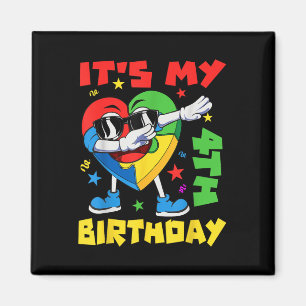 Imã É O Meu Quarto Aniversário A Dabbing Quebra-cabeça
