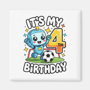 Imã É o meu robô de futebol no meu 4º aniversário
