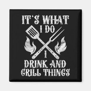 Imã É o que eu bebo Grill Coisas Engraçadas Churrasco