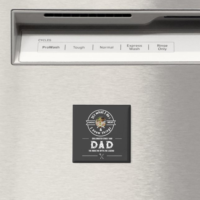 Imã É o que eu faço Eu fumo carne Foto engraçada do pa (In Situ (Dishwasher))