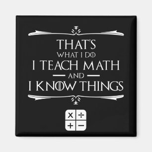 Imã É o que eu faço para ensinar matemática e saber