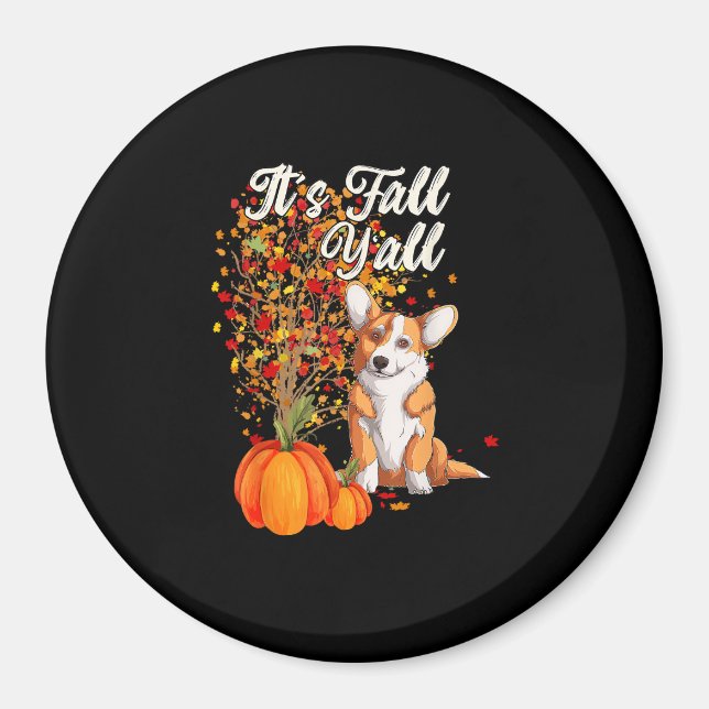 Imã É Obrigados de outono de "Leaf Fall Tree Hello Aut (Frente)