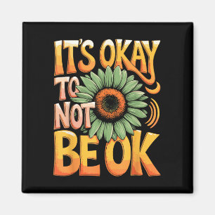 Imã É okay citação design faixa verde