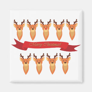 Imã e Papais noeis Reindeer