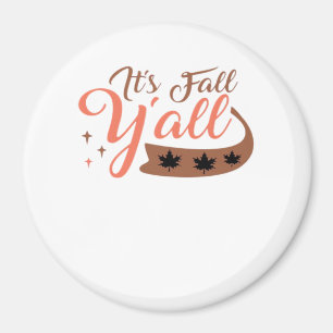 Imã É "Queda Y'all", "Queda Pumpkin Skeleton Creepy Le