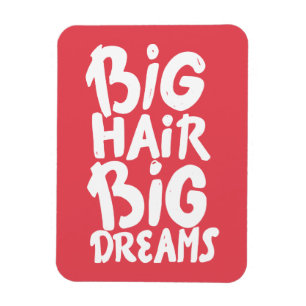 Ímã É sonhos grandes do cabelo grande