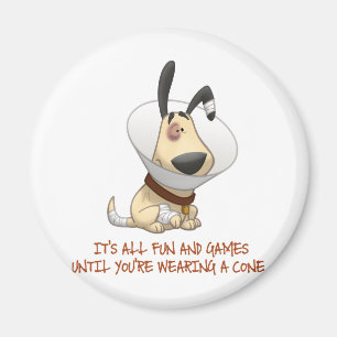 Imã É tudo divertido e jogos até você Vestir um Cone