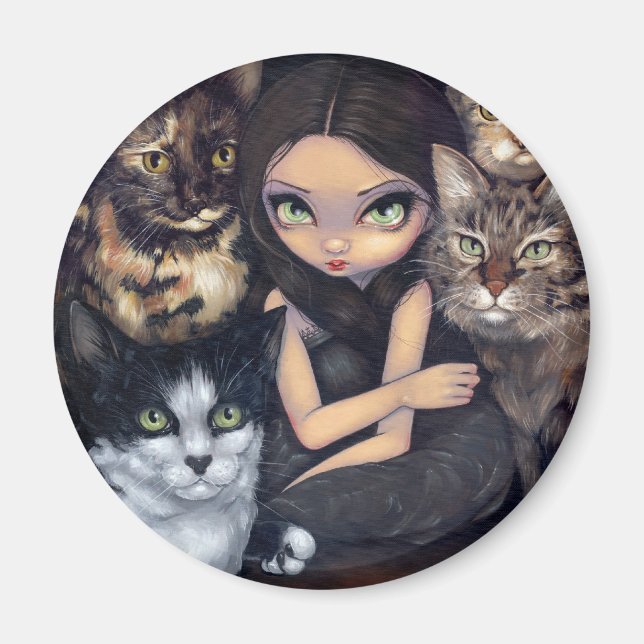 Imã "É tudo sobre os gatos" (Frente)