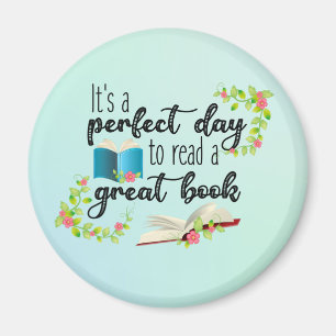 Imã É um dia perfeito para ler um livro de Excelentes