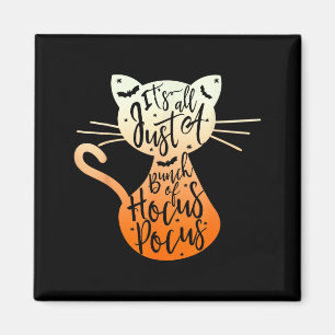 Imã É um monte de truques de Halloween Gato Preto