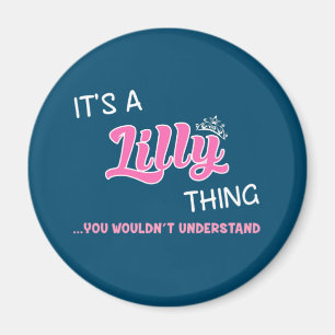 Imã É uma coisa da Lilly que você não entenderia o nom