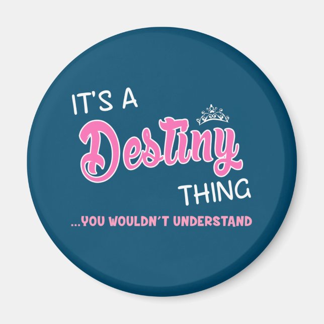 Imã É uma coisa do Destino que você não entenderia (Frente)