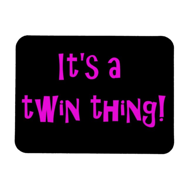 Ímã É uma coisa gêmea! IMAN (Horizontal)