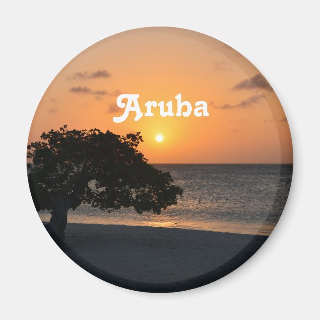 Imã Eagle Beach Sunset (Frente)