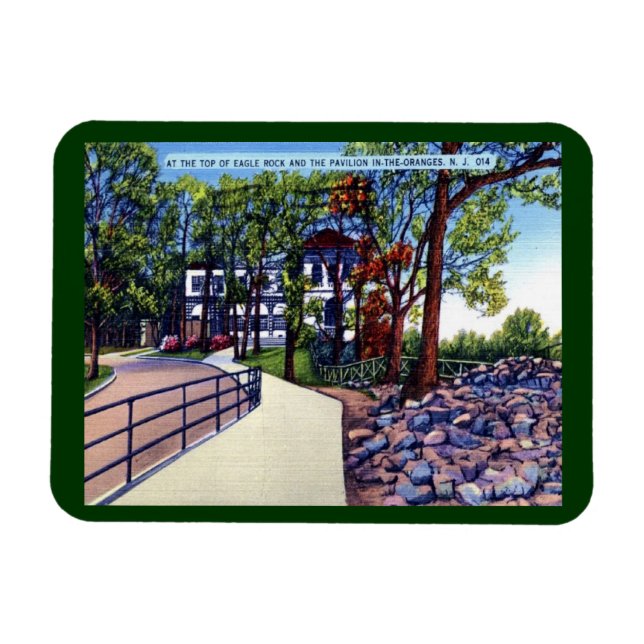 Ímã Eagle Rock Pavilion Orange NJ Vintage (Horizontal)