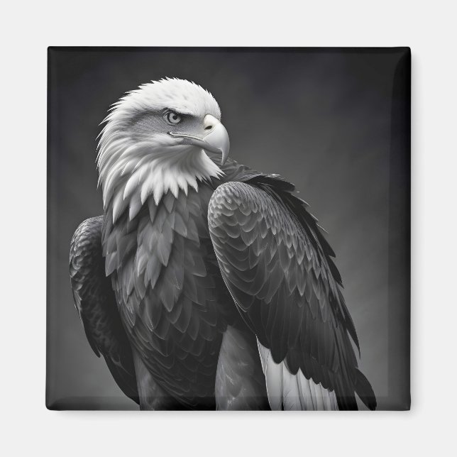 Imã Eagle Wildlife Maiúscula Wallpaper da Nature (Frente)