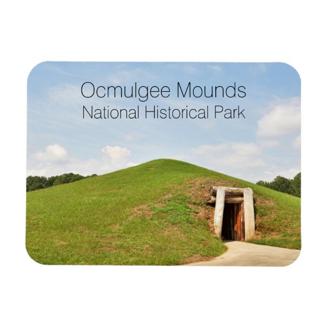 Ímã Earth Lodge, Ocmulgee Mounds, Georgia (Horizontal)