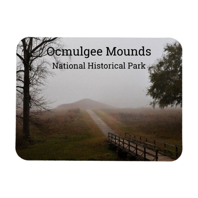 Ímã Earth LodgeTrail, Ocmulgez Mounds, Georgia (Horizontal)