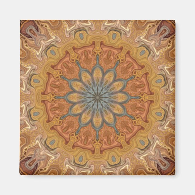 Imã Earth Lotus Mandala (Frente)