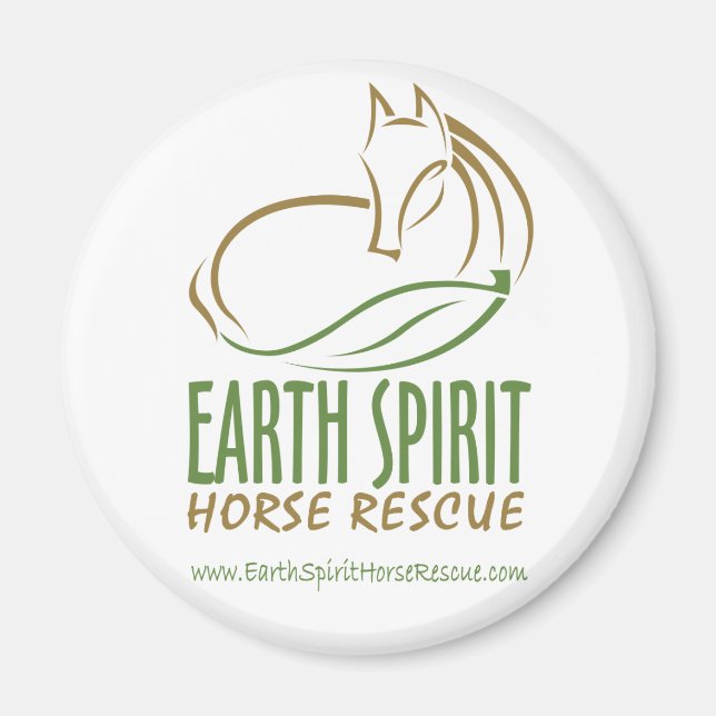 Imã Earth Spirit Horse Rescue Inc. Magnets (Frente)