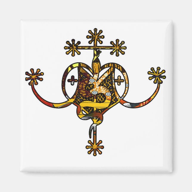 Imã Earthy Marie Laveau Veve Sigil (Frente)