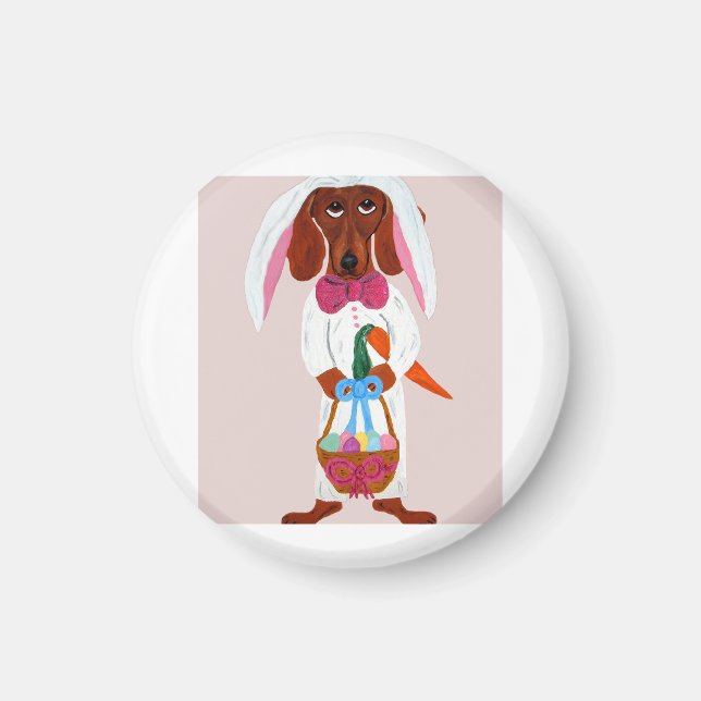 Imã Easter bunny Dachshund  (Frente)