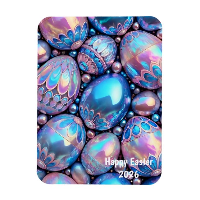 Ímã EASTER ~ Shiny Eggs ~ Flexible Photo Magnet (Vertical)