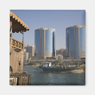 Imã EAU, Dubai, Dubai Creek. Canal de cruzeiros Dhow