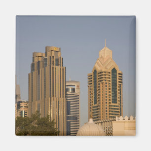 Imã EAU, Dubai. Minarete da mesquita em Al Wasl, com