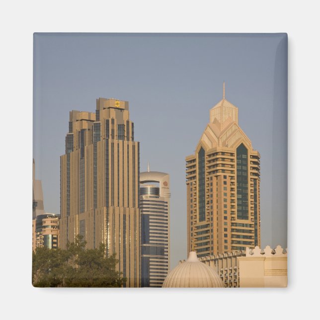 Imã EAU, Dubai. Minarete da mesquita em Al Wasl, com (Frente)