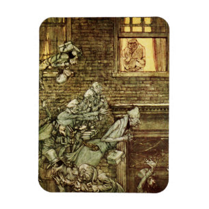 Ímã Ebenezer Scrooge Dickens Christmas Carol Vintage
