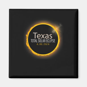 Imã Eclipse 2024 Shirt Total Solar Eclipse State Texas