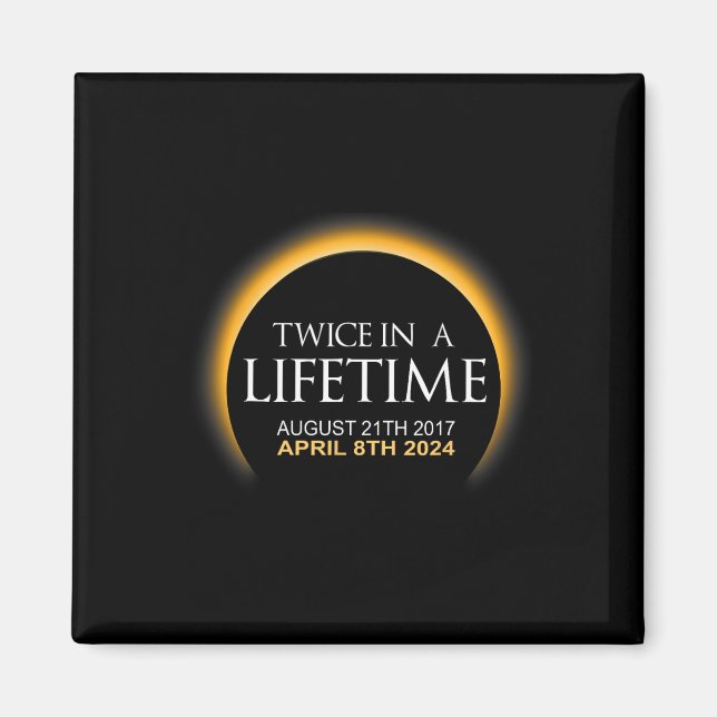 Imã Eclipse Duas Vezes Na Vida Solar Eclipse 2024 (Frente)