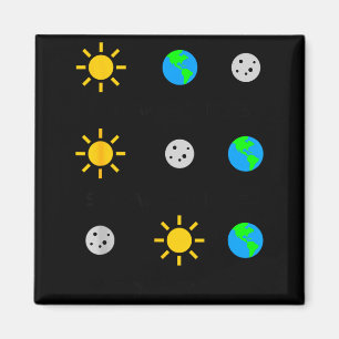 Imã Eclipse Lunar Cute Apocalipse Eclipse Solar