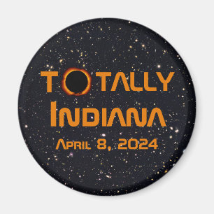 Imã Eclipse Solar 2024 de Indiana Total