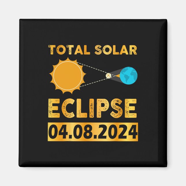 Imã Eclipse Solar 2024 Eclipse Solar Total 4.08.24 7 (Frente)