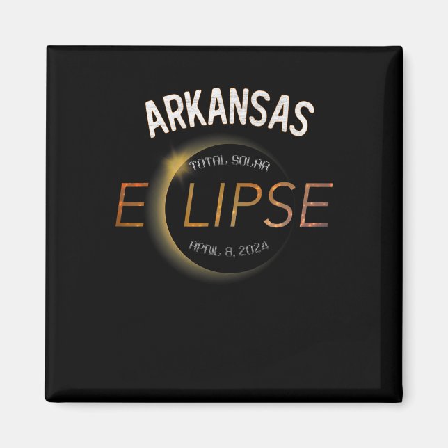 Imã Eclipse Solar 2024 Estado Total do Eclipse Solar A (Frente)